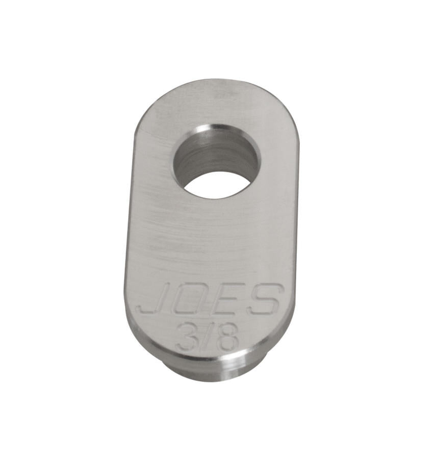 Joes Racing Products Control Arm Caster Slug - 1/2 in ID Hole - 3/8 in Offset - Aluminum - Black Anodized - Joes