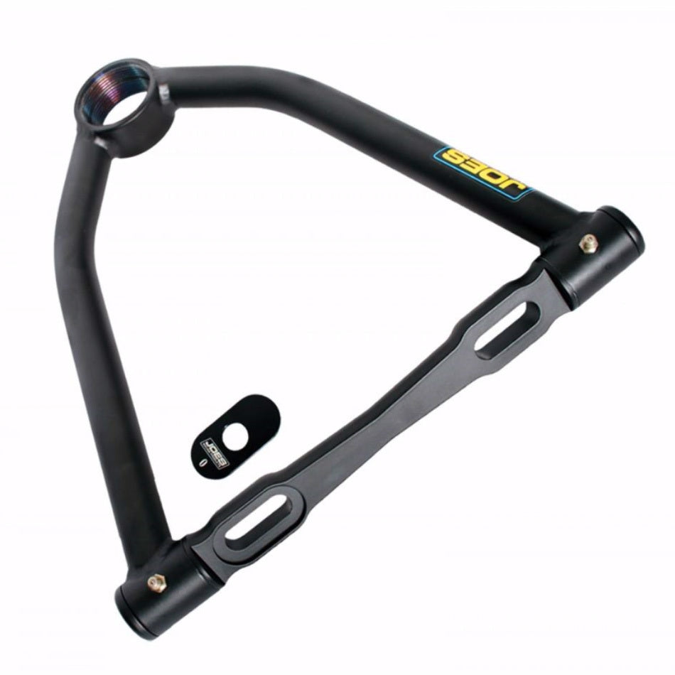 Joes Racing Products Control Arm - Tubular - Slotted Bearing Style - Upper - 8 in Long - 10 Degree - Screw-In Ball