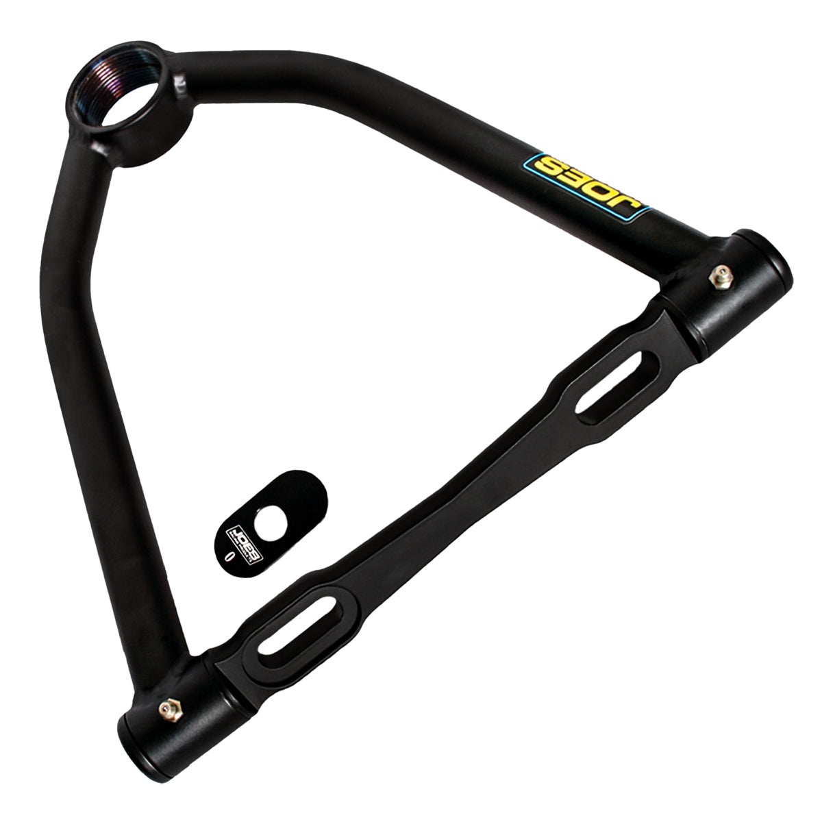Joes Racing Products Control Arm - Tubular - Slotted Bushing Style - Upper - 8.25 in Long - 10 Degree - Screw-In Ball