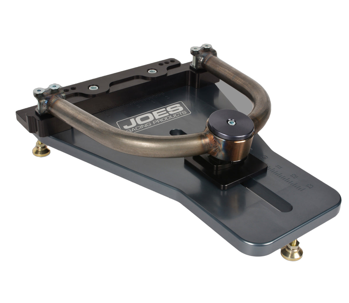Joes Racing Products Control Arm Fixture - Adjustable 6-1/2 in to 13 in - 0 to 2 in Offset - Aluminum - Blue Anodized