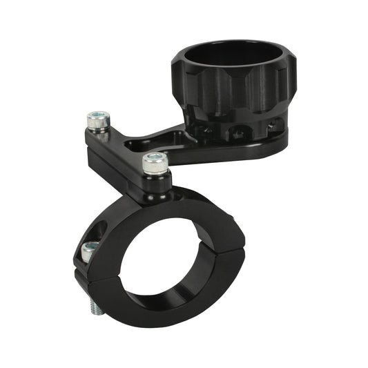 Joes Racing Products Shock Adjuster - Bolt-On - 1-1/4 in Tube Mount - Aluminum - Black Anodized - Each