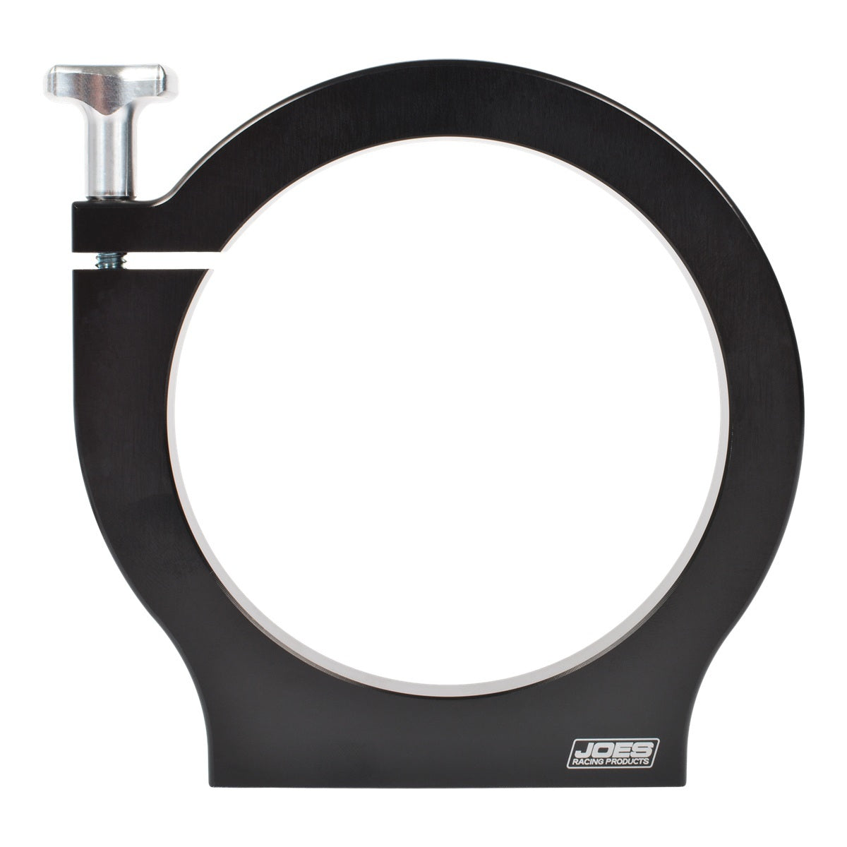 Joes Racing Products Nitrous Bottle Bracket - Single Bottle - Flat Mount - 4 in ID - Aluminum - Black Anodized - Each