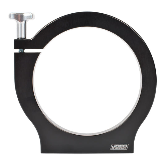 Joes Racing Products Nitrous Bottle Bracket - Single Bottle - Flat Mount - 4 in ID - Aluminum - Black Anodized - Each