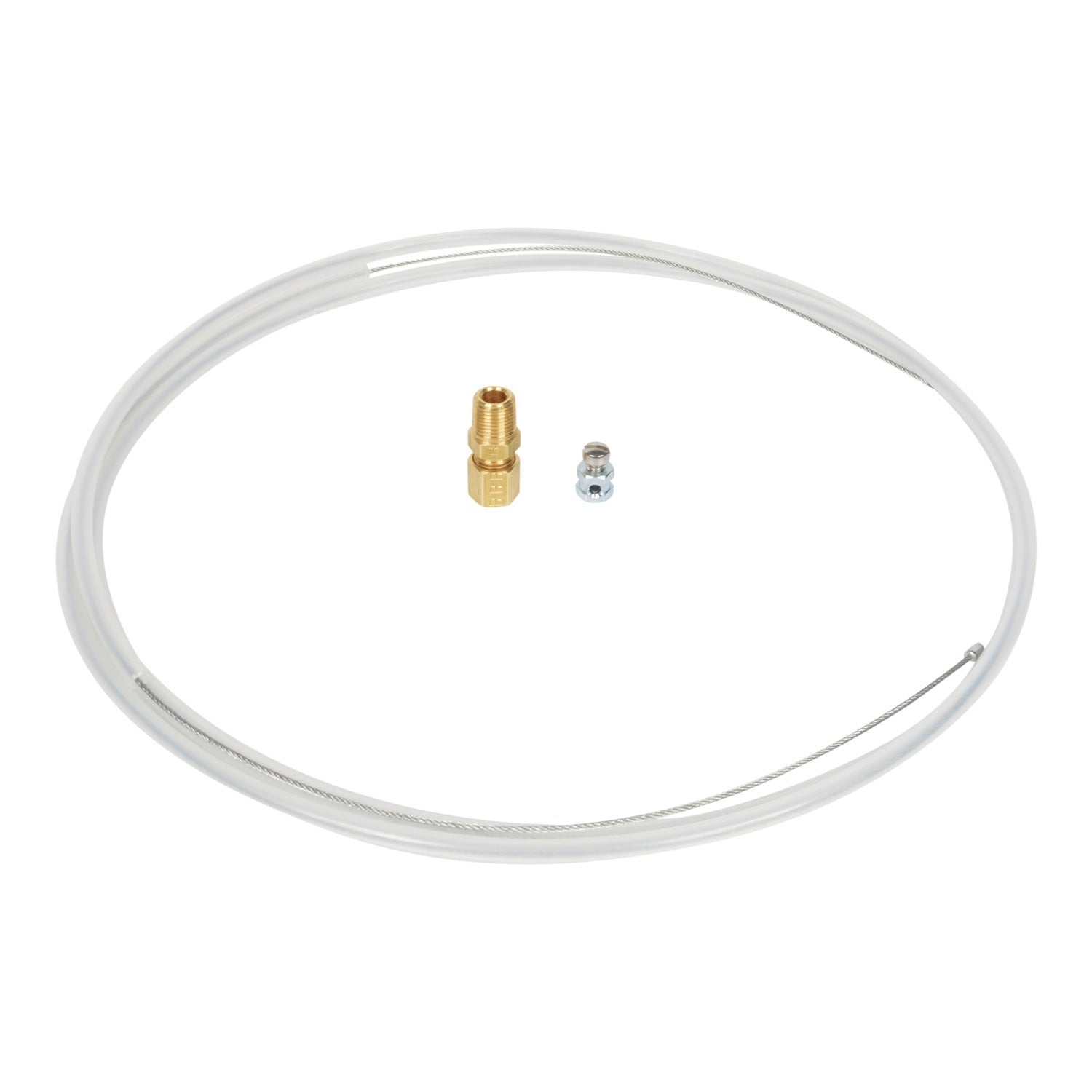 Joes Racing Products Throttle Cable - 6 ft Long - Fittings / Throttle Stop / Hardware Included - Clear Nylon Tubing -
