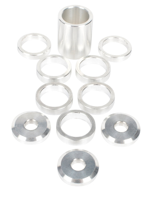 Joes Racing Products Jackshaft Spacers - End Caps Included - Aluminum - Natural - Kit