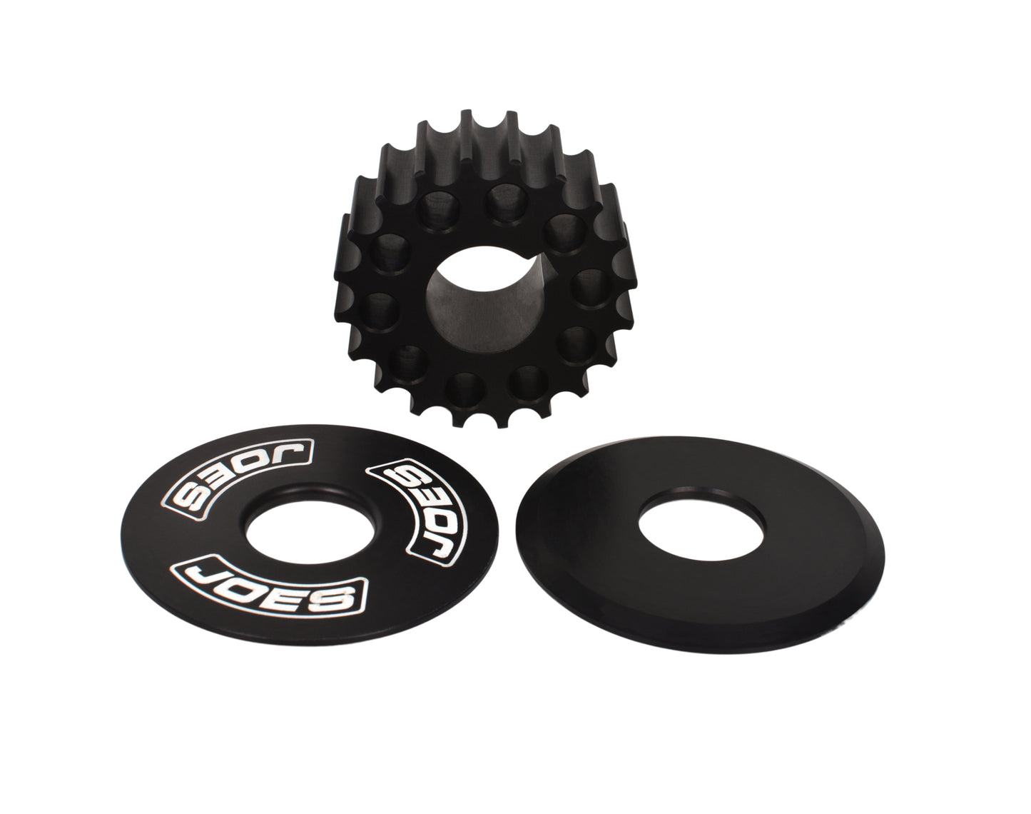 Joes Racing Products Drive Belt - HTD - 20 Tooth - Keyed - Tapered Belt Guides - Jr Sprint - Aluminum - Black Anodized