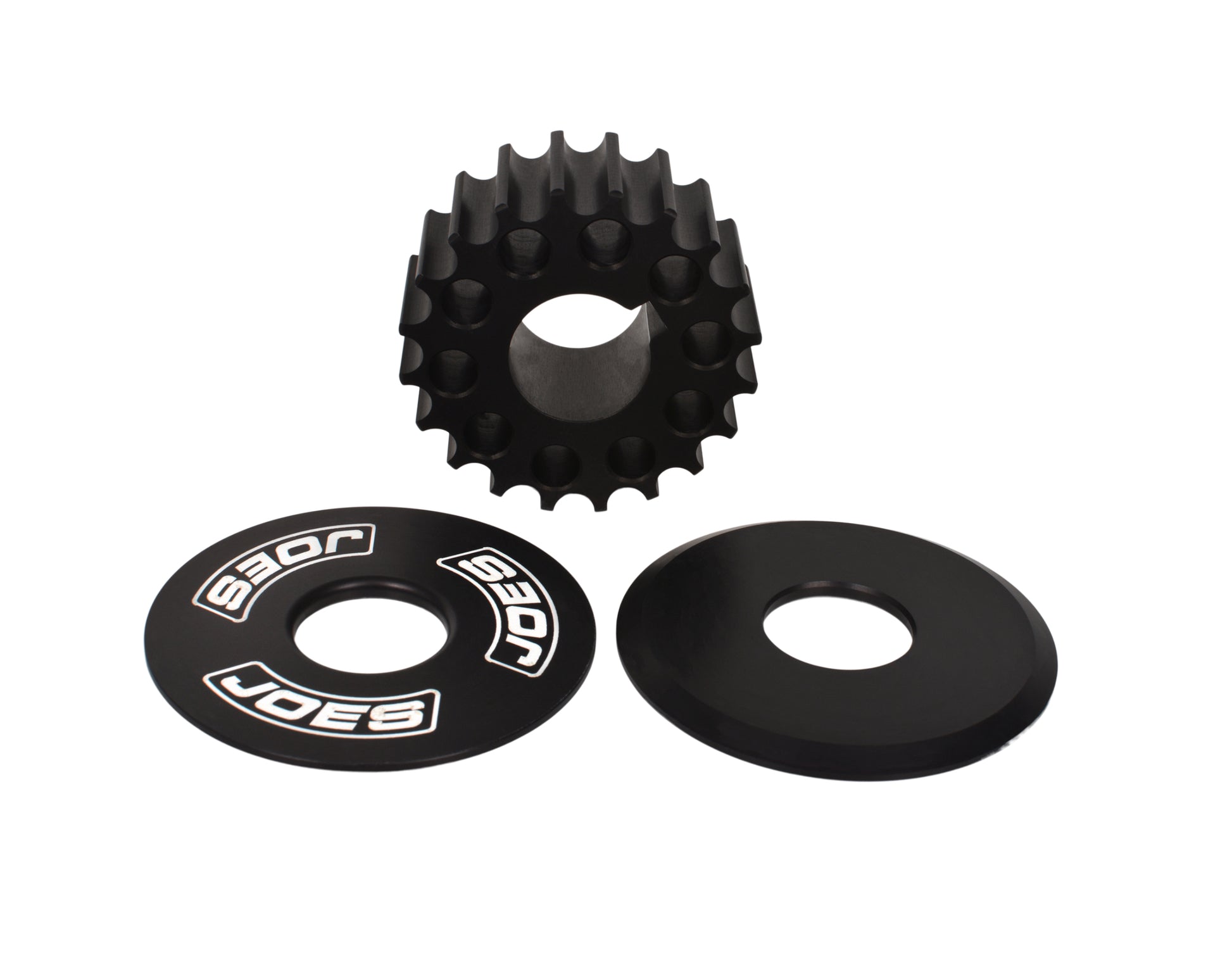 Joes Racing Products Drive Belt - HTD - 20 Tooth - Keyed - Tapered Belt Guides - Jr Sprint - Aluminum - Black Anodized