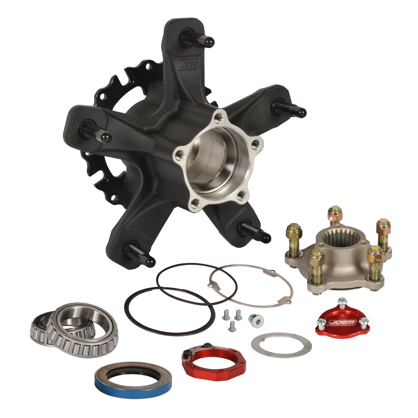 Joes Racing Products Wheel Hub - Accelerator - Rear - Wide 5 - Bearings / Dust Cap / Hardware Included - Wheel Studs -