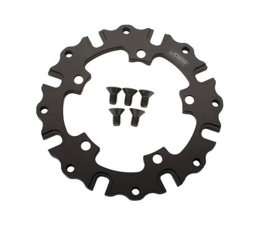 Joes Racing Products Brake Rotor Adapter - Wide 5 Hub to 8 x 7.000 in Rotor Bolt Pattern - Aluminum - Black Anodized -