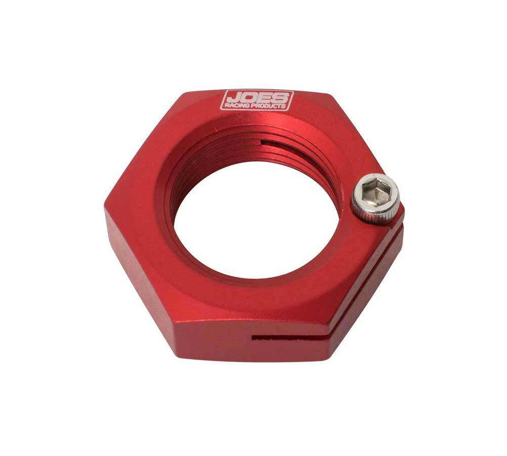 Joes Racing Products Spindle Nut - Split Nut - Aluminum - Red Anodized - Micro / Mini Hubs - Each