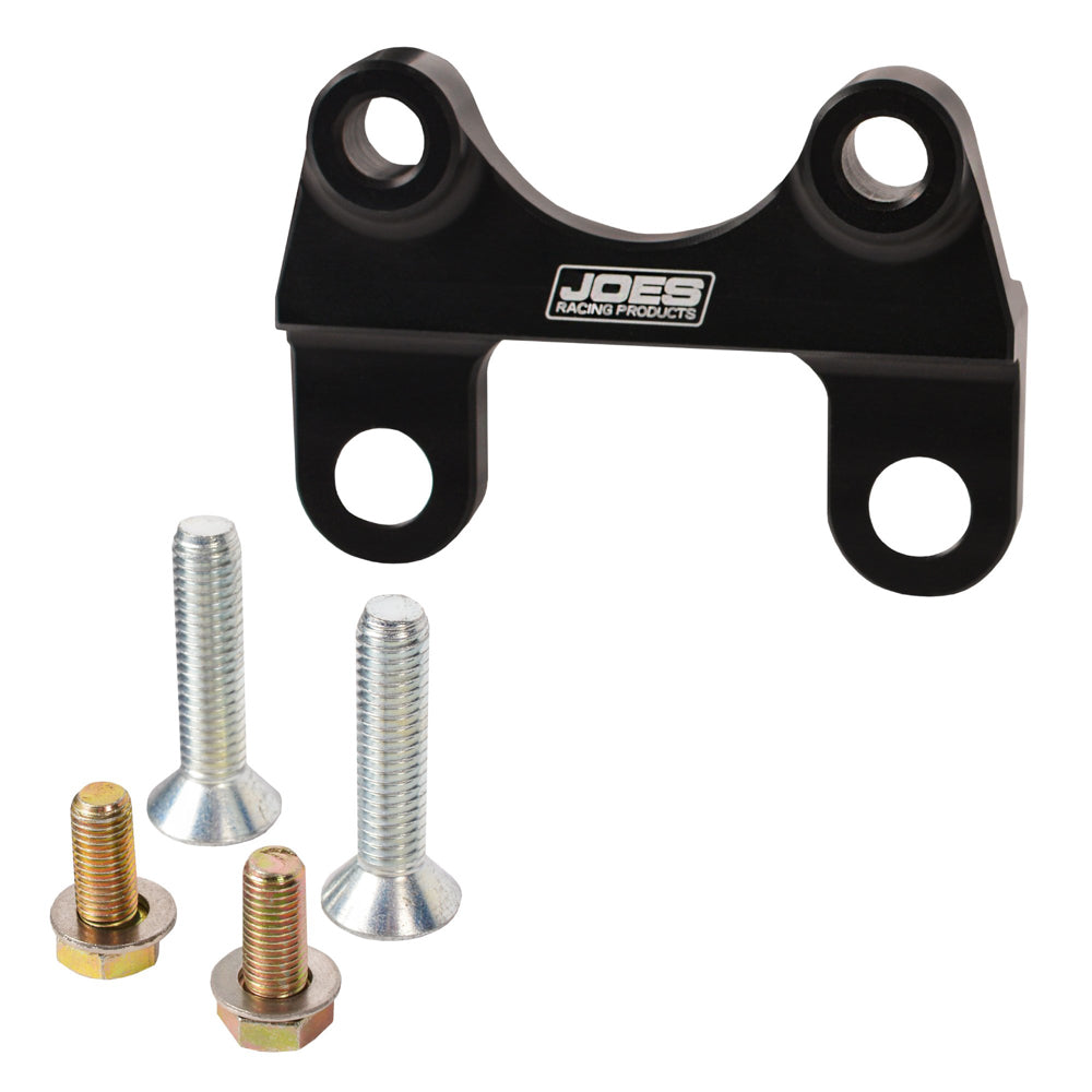 Joes Racing Products Brake Caliper Bracket - Front - Top Mount - 7 in Rotor - Aluminum - Black Anodized - Each