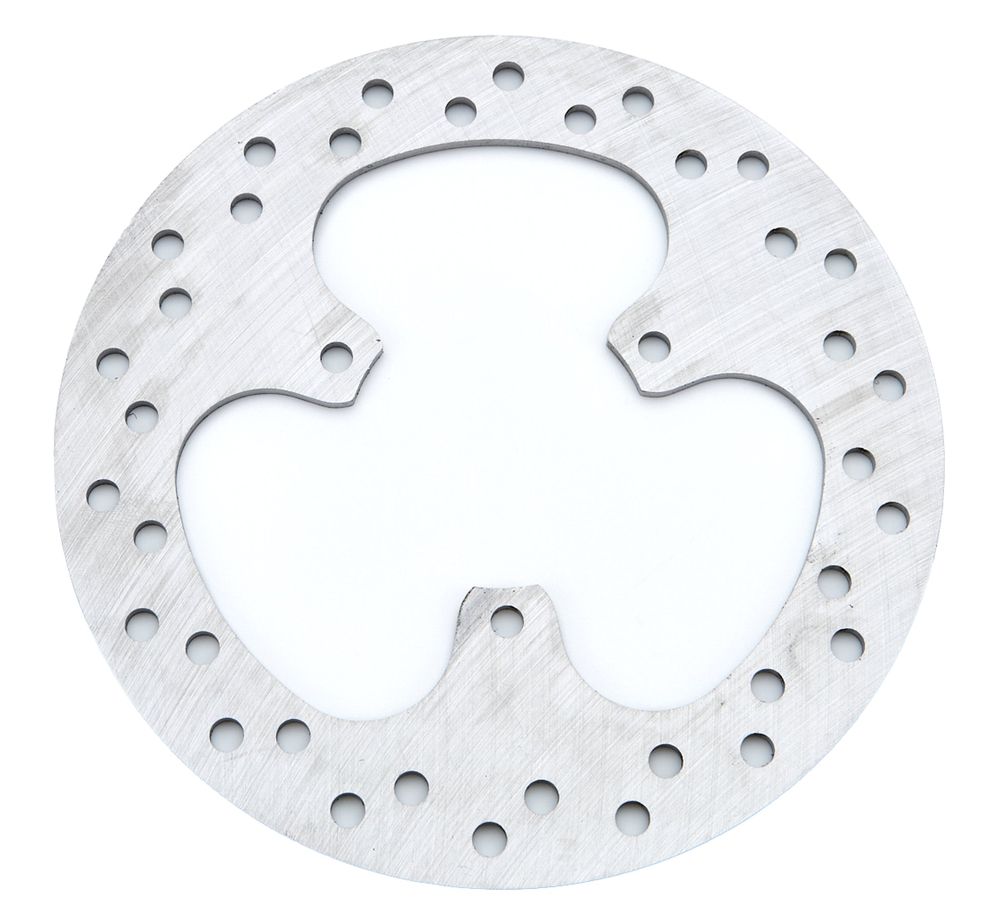 Joes Racing Products Brake Rotor - Front - Drilled - 7 in OD - 0.125 in Thick - 3 x 2.5 in Bolt Pattern - Steel -