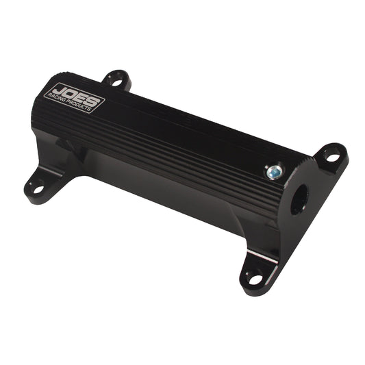 Joes Racing Products Heel Stop - 4 in W x 1.25 in H x 2.375 in D - 3/8-24 in Thread - Aluminum - Black Anodized - Each