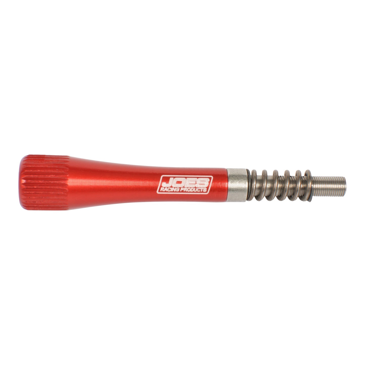 Joes Racing Products Idle Adjuster - Knurled Grip - 5 mm x 0.5 Thread - 3 in Long - Stainless Steel Spring - Red