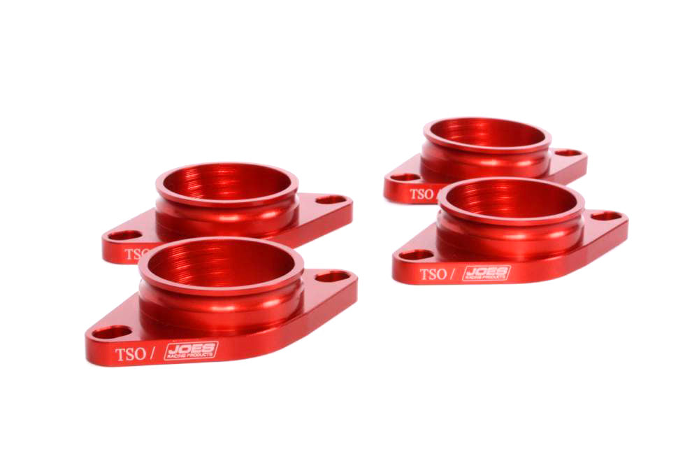 Joes Racing Products Carburetor Adapter - O-Rings Included - Aluminum - Red Anodized - Suzuki - Micro Sprints - Tulsa