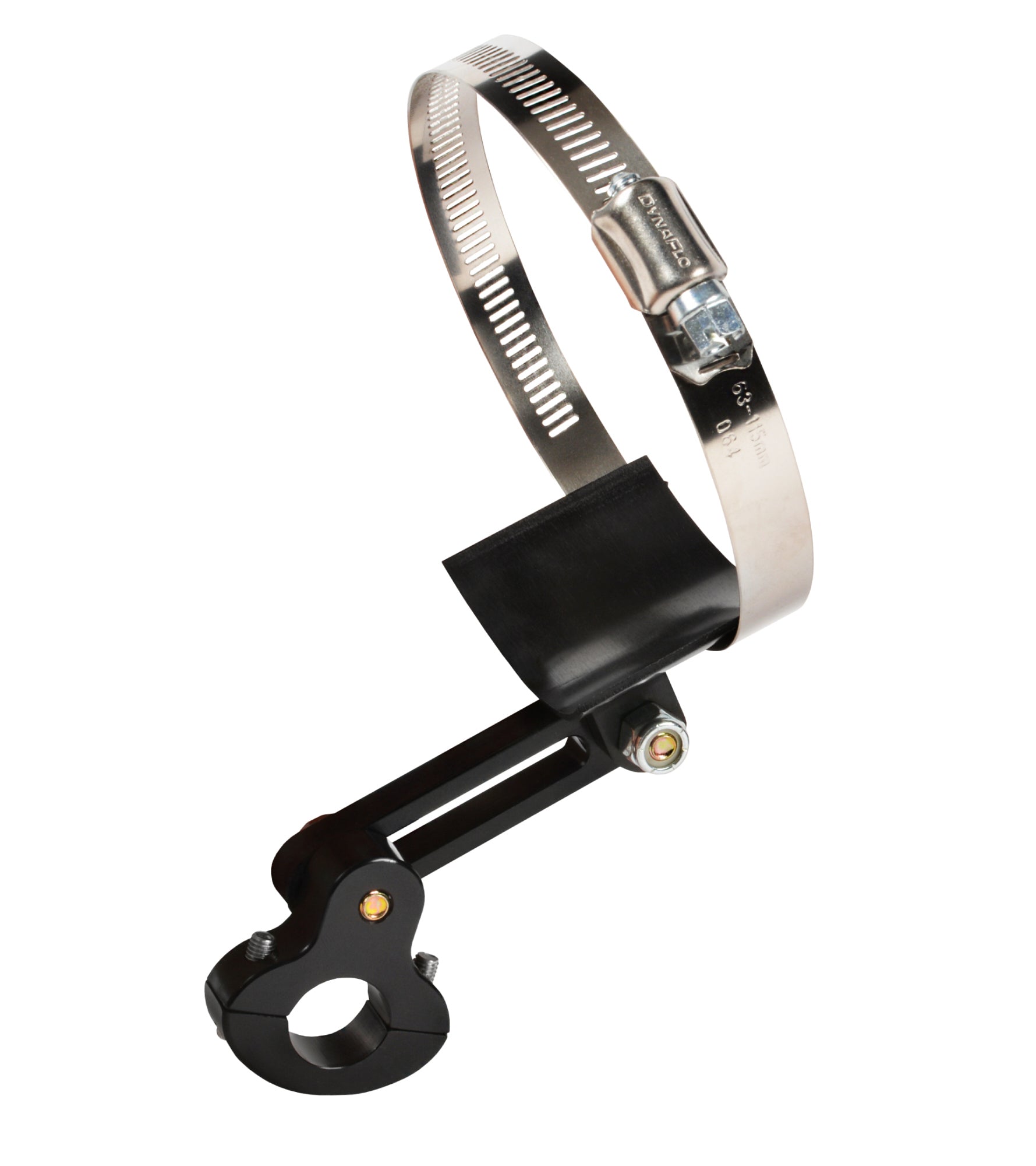 Joes Racing Products Muffler Clamp - Worm Gear - 4 in Mufflers - 0.75 in Tube Mount Bracket Included - Stainless -