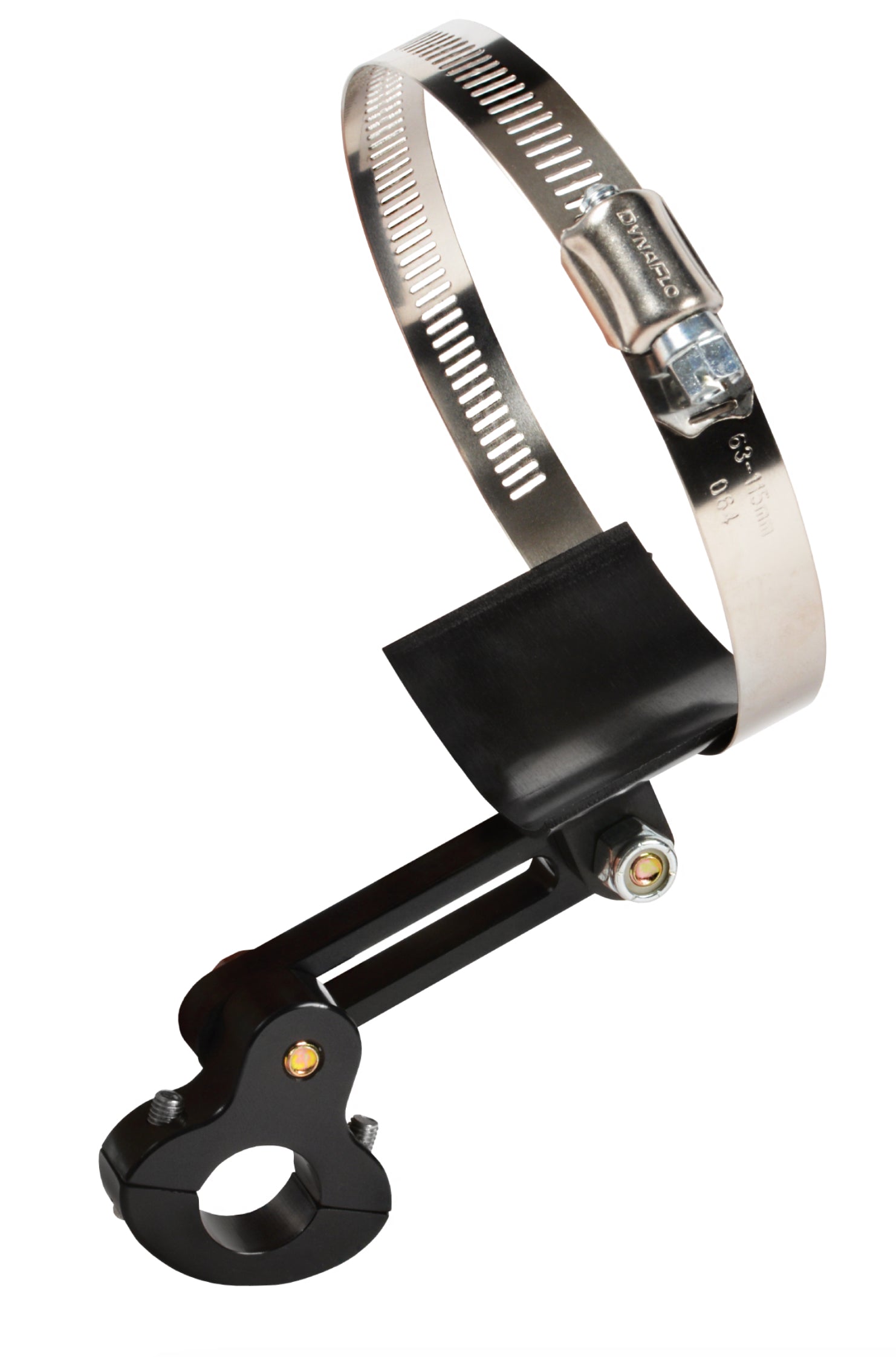 Joes Racing Products Muffler Clamp - Worm Gear - 4 in Mufflers - 0.875 in Tube Mount Bracket Included - Stainless -