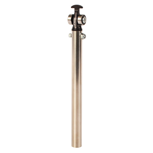 Joes Racing Products Wing Post - Top - Straight - 10 in Long - 0.75 in OD - Roller Tip - Stainless - Natural - Micro /