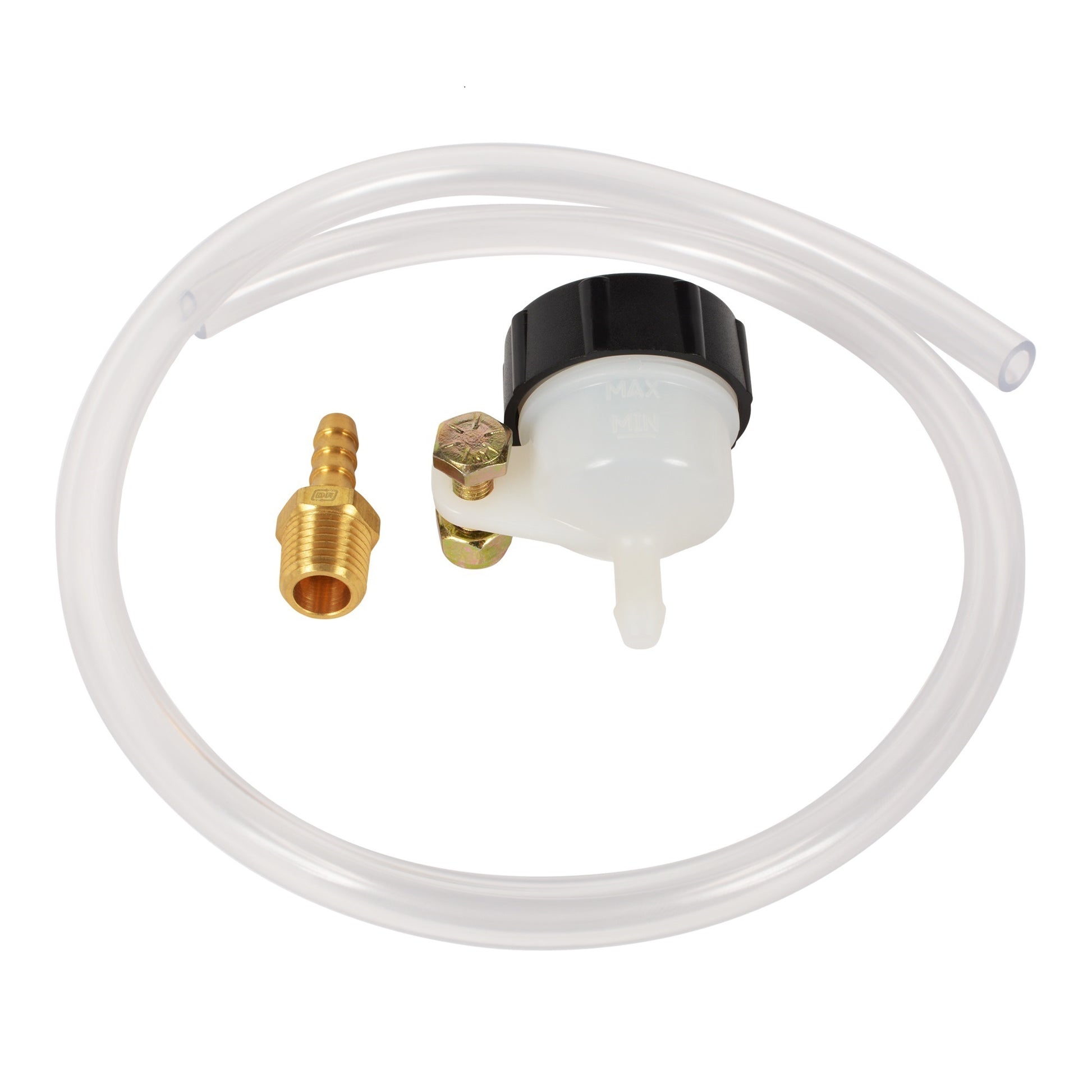 Joes Racing Products Master Cylinder Reservoir - Remote Mount - 0.4 oz - Plastic Reservoir - Cap / Hose / Fitting