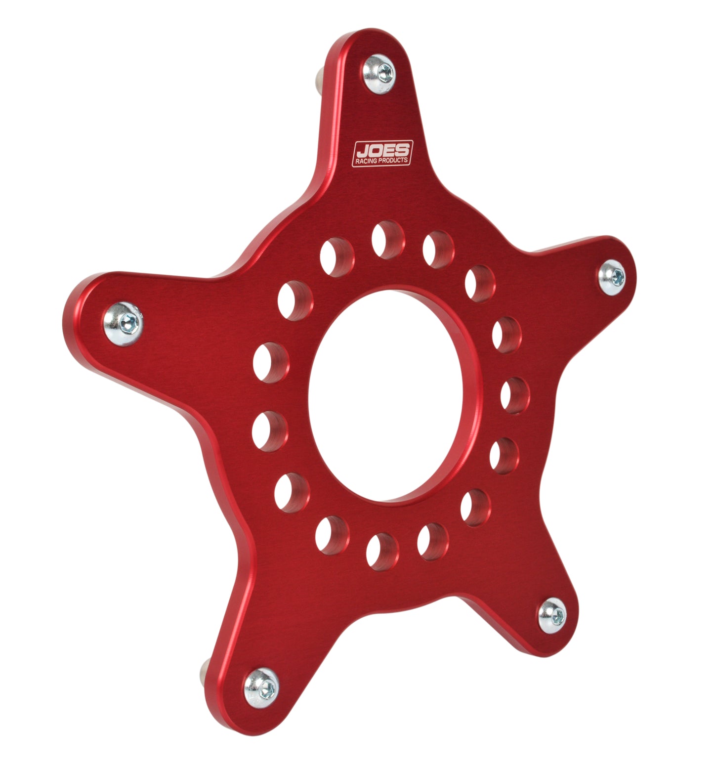 Joes Racing Products Wheel Adapter - Wide 5 to Tire Machine Pin - Dowel Pins - Aluminum - Red Anodized - Each
