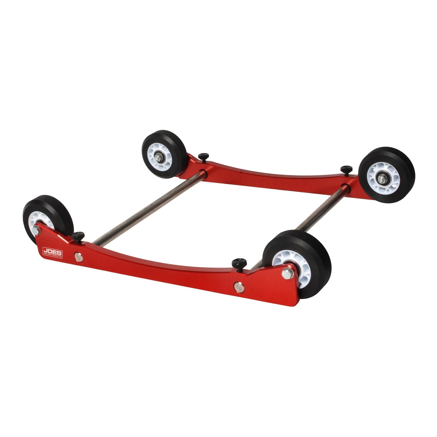 Joes Racing Products Tire Roller - 4 Rollers - Adjustable - Aluminum Housing - Red Powder Coat - Each