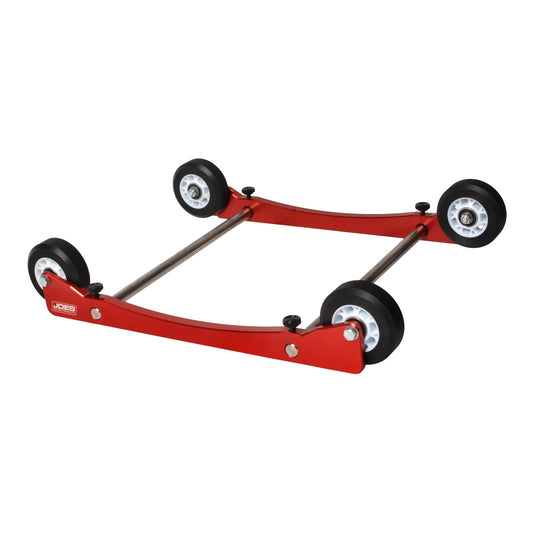 Joes Racing Products Tire Roller - 4 Rollers - Adjustable - Aluminum Housing - Red Powder Coat - Each