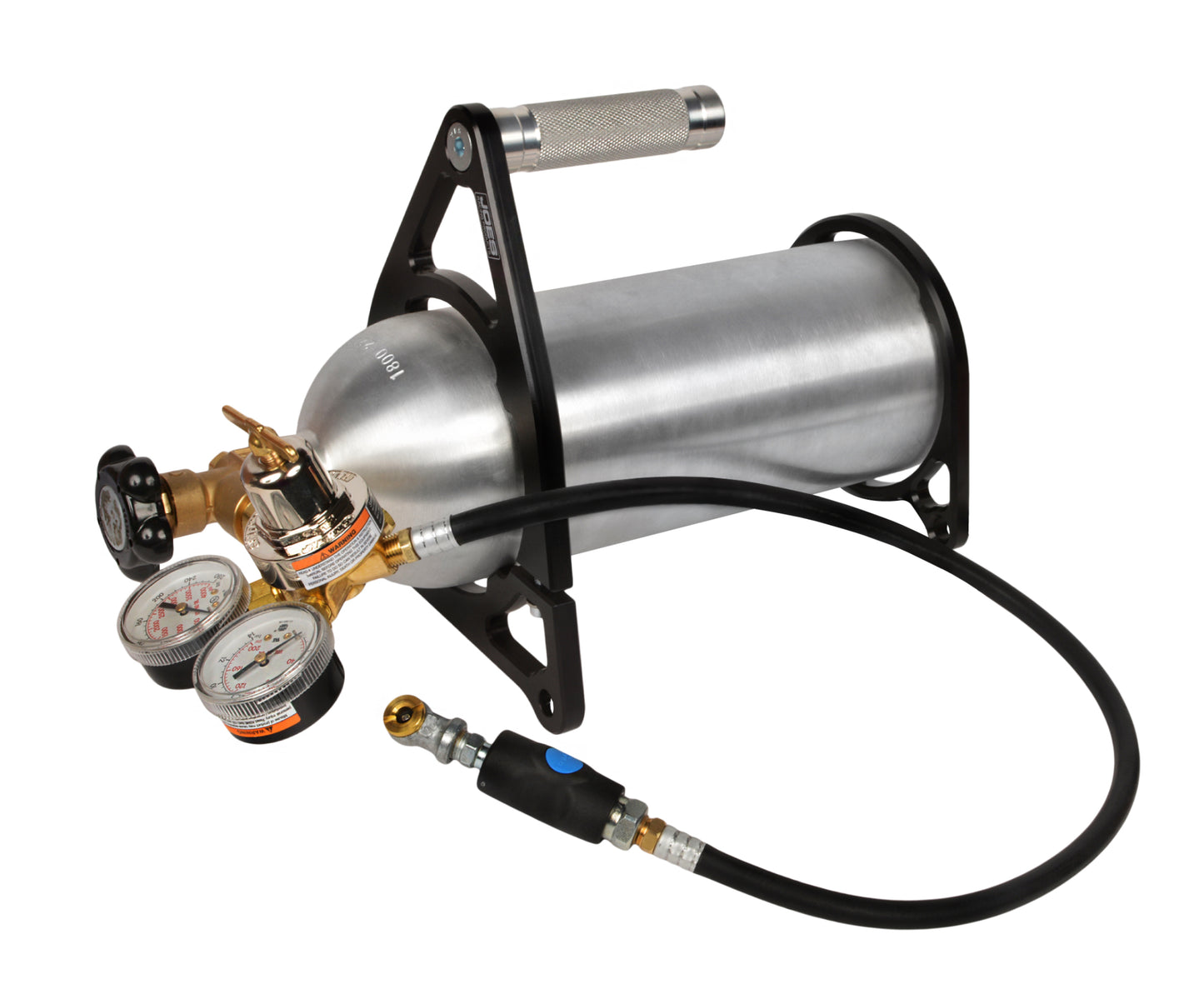 Joes Racing Products Compressed Nitrogen Tank - Portable - 1800 psi - Regulator / Gauge / Bracket / Hose Included -