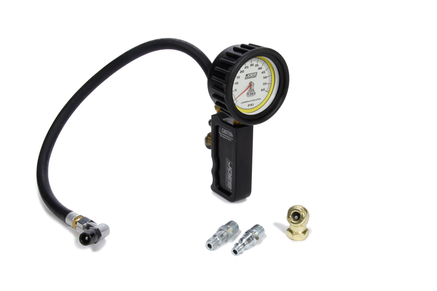Joes Racing Products Tire Inflator and Gauge - Professional Quick Fill - 0-60 psi - Air Line / Fittings - Analog -