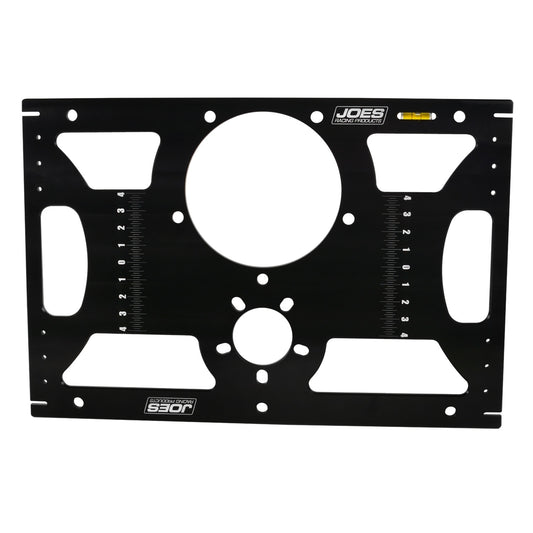 Joes Racing Products Setup Plate - Wide 5 / 5x5 / 5x4.5 / 5x4.75 Bolt Pattern - Aluminum - Black Anodized - Each