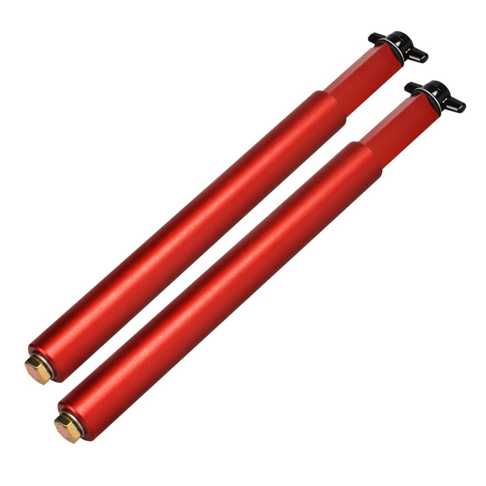 Joes Racing Products Plate Squaring Pegs - Screw-On - Aluminum - Red Anodized - Joes Toe Plates - Pair