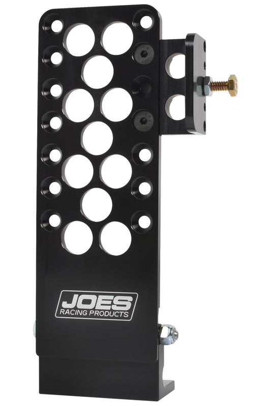 Joes Racing Products Pedal Assembly - Rectangle - Gas - Floor Mount - 2 Adjustable Stops - Aluminum - Black Anodized -