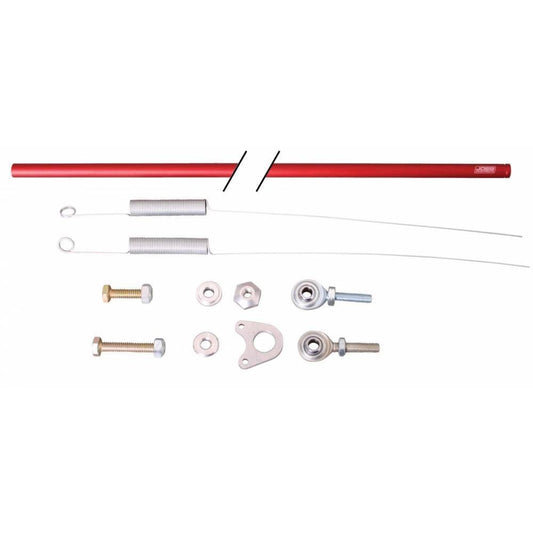 Joes Racing Products Throttle Linkage - 23 in Long Rod - Hardware / Return Springs / Rod Ends - Aluminum - Red
