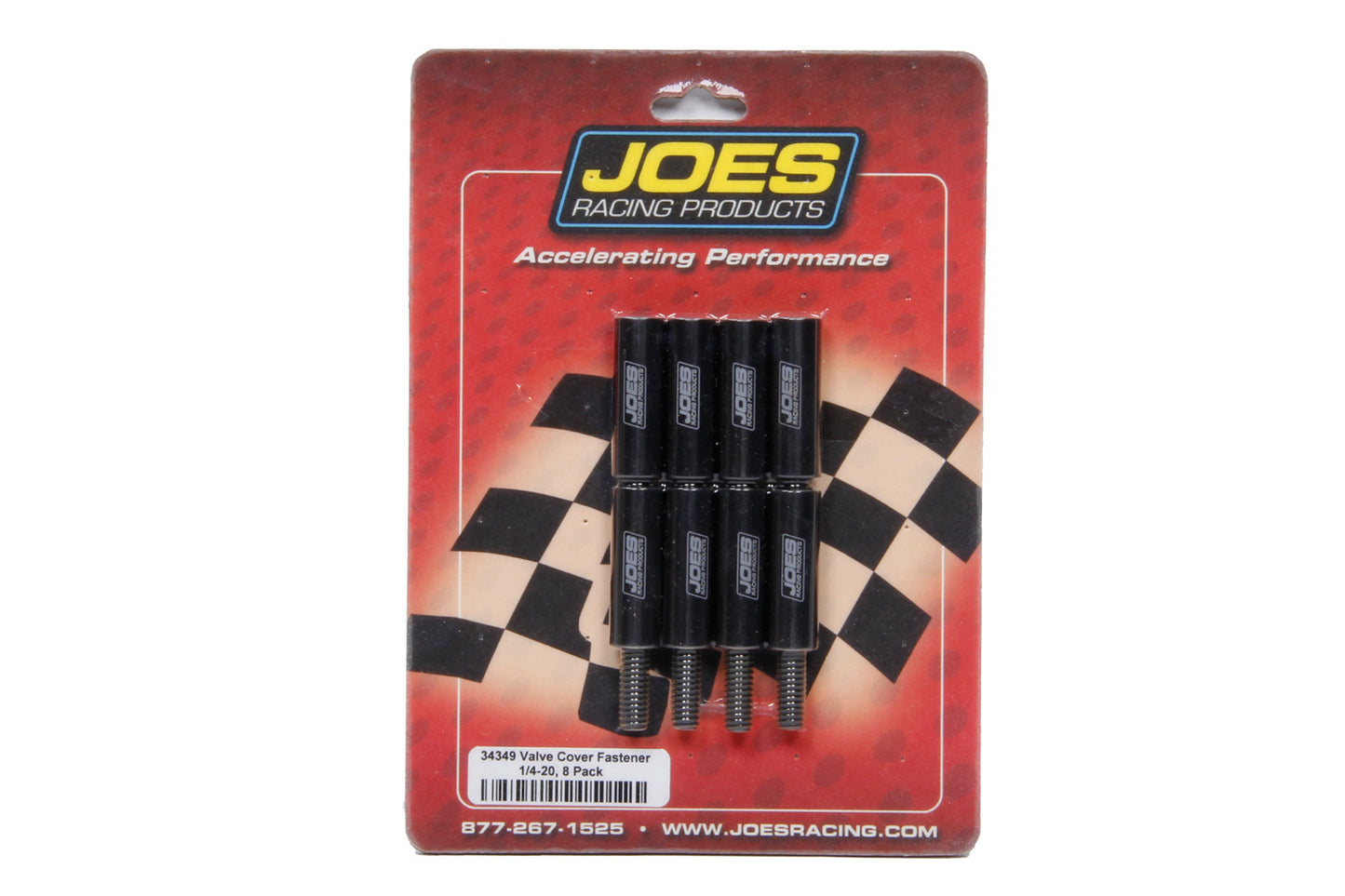 Joes Racing Products Valve Cover Fastener - Stud - 1/4-20 in Thread - 1.500 in Long - Nuts Included - Aluminum - Black