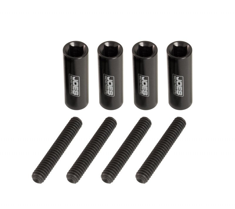 Joes Racing Products Valve Cover Fastener - Stud - 1/4-20 in Thread - 1.500 in Long - Nuts Included - Aluminum - Black