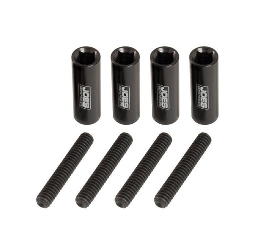 Joes Racing Products Valve Cover Fastener - Stud - 1/4-20 in Thread - 1.500 in Long - Nuts Included - Aluminum - Black