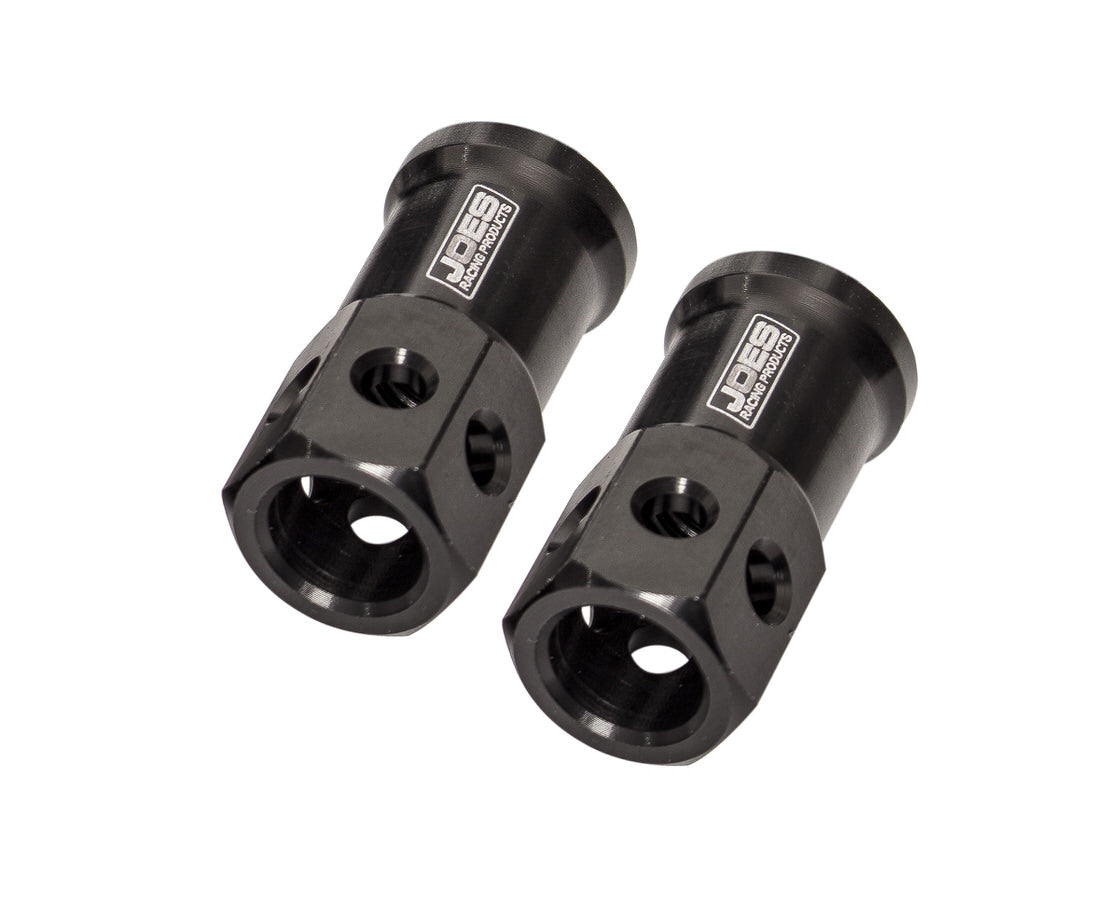 Joes Racing Products Nut - 3/8-16 in Thread - Aluminum - Black Anodized - Quick Change Gear Covers - Pair