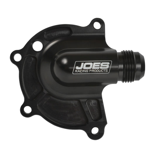 Joes Racing Products Water Pump Housing - Mechanical - 12 AN Male Inlet - Aluminum - Black Anodized - Yamaha Micro
