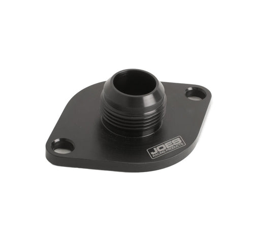 Joes Racing Products Water Neck - Straight - 16 AN Male - Bolt-On - O-Ring Seal - Aluminum - Black Anodized - Chevy V6