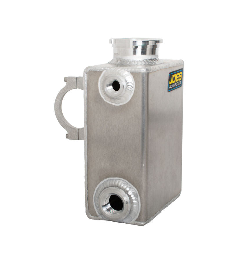 Joes Racing Products Recovery Tank - Coolant - 5.25 x 2.75 x 6.25 in Tall - 1/8 in NPT Inlet - 1/2 in NPT Outlet -