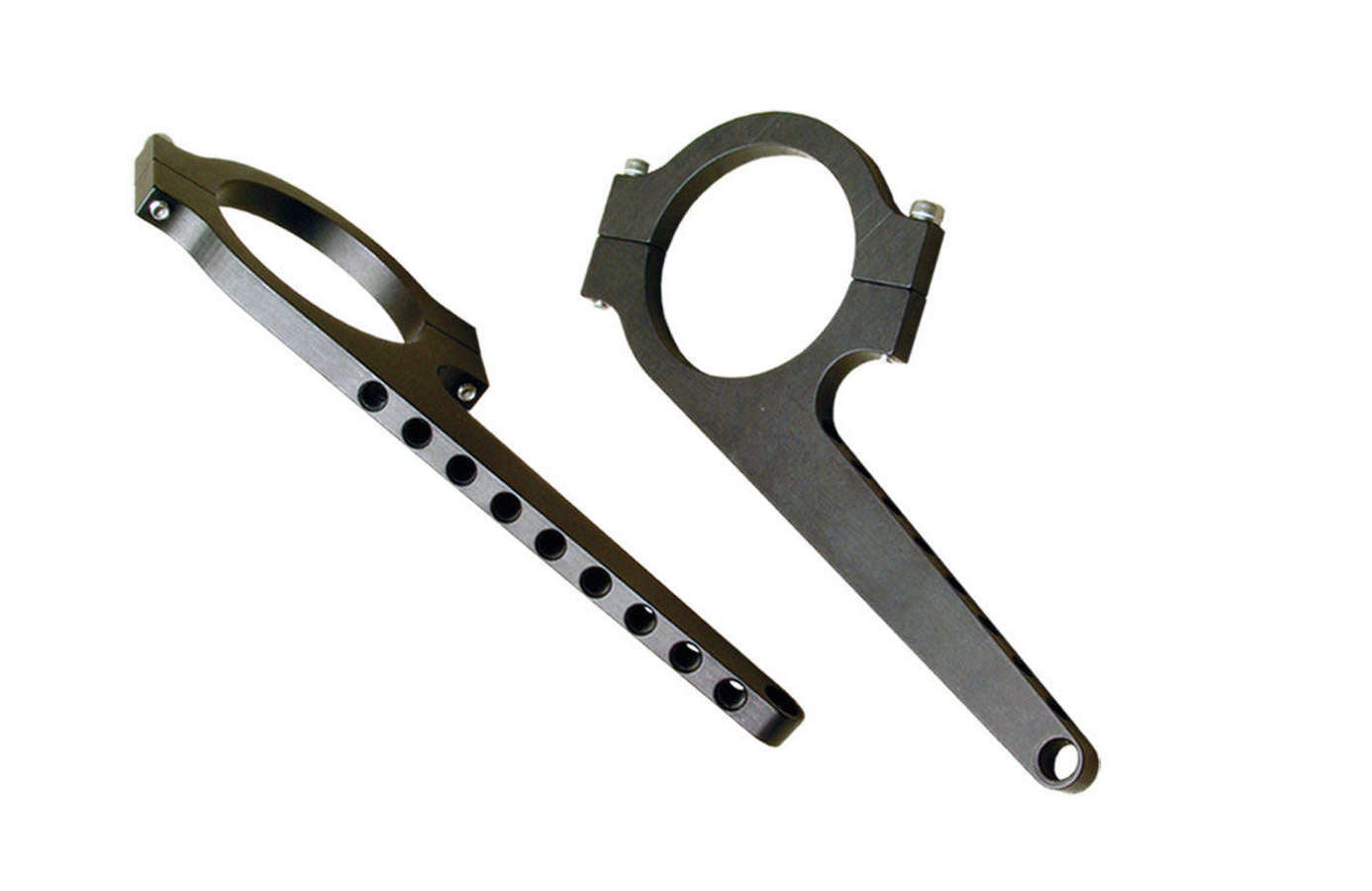 Joes Racing Products Switch Panel Bracket - Clamp-On - Aluminum - Black Anodized - 1-3/4 in OD Tube - Pair