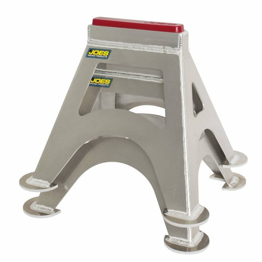 Joes Racing Products Jack Stand - 14 in Tall - 17 x 14 in Rectangle Base - Urethane Pad - Aluminum - Natural - Pair