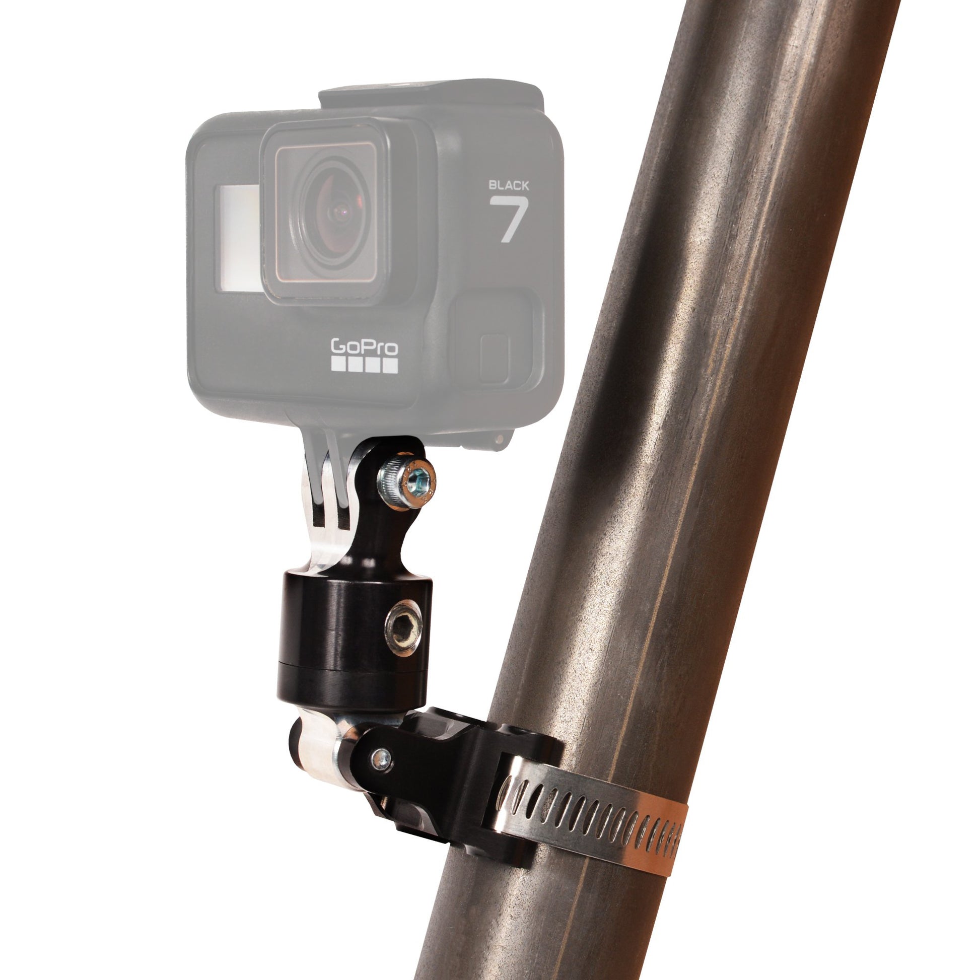 Joes Racing Products Camera Mount Clamp - Clamp-On - Adjustable - Go Pro Camera - Aluminum - Black Anodized - Each