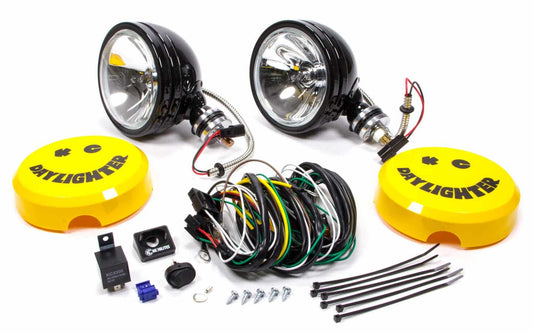 Kc Hilites Light Assembly - Daylighter - Spot - 6 in Round - 100 Watts - Halogen - Surface Mount - Steel - Black