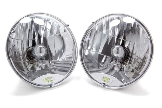 Kc Hilites Headlight - 7 in OD - H4 Bulb - Replacement - Jeep Wrangler TJ 1997-2006 - Pair