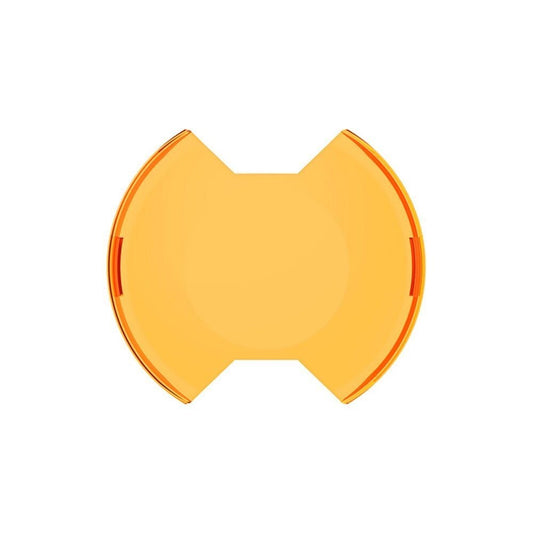Kc Hilites LED Light Cover - Slimlite - Snap-On - 6 in Diameter - Polycarbonate - Amber - Each