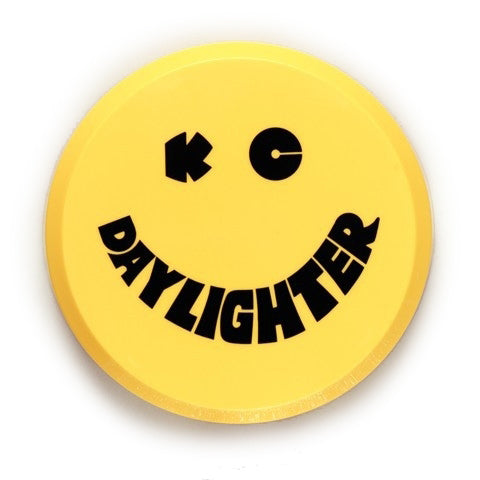 Kc Hilites Light Cover - Black KC Daylighter Logo - Plastic - Yellow - 6 in KC Lights - Each