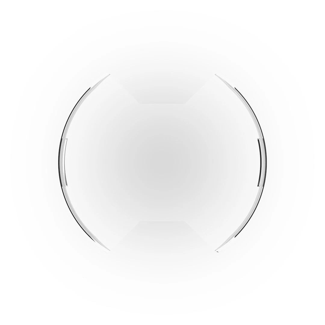 Kc Hilites Light Cover - SlimLite - 8 in Round Light - Snap On - Polycarbonate - Clear - Each