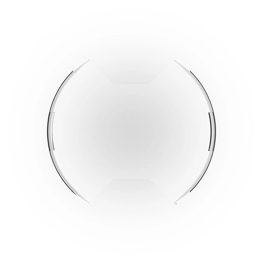 Kc Hilites Light Cover - SlimLite - 8 in Round Light - Snap On - Polycarbonate - Clear - Each