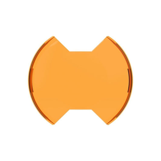 Kc Hilites Light Cover - SlimLite - 8 in Round Light - Snap On - Polycarbonate - Amber - Each