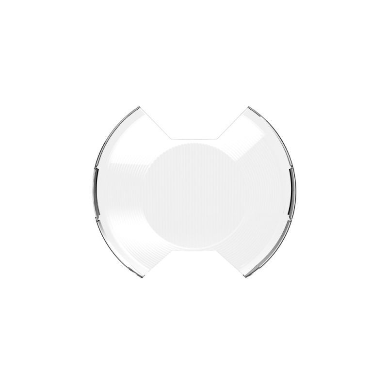 Kc Hilites Light Cover - SlimLite - 8 in Round Light - Snap On - Polycarbonate - Clear Textured - Each